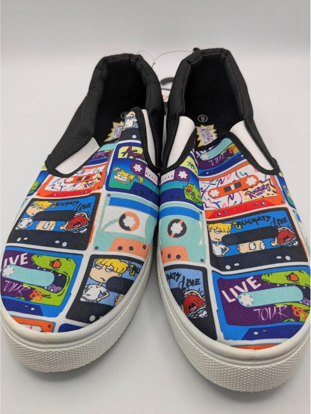 Nickelodeon Rugrats Men's Slip-On Sneakers Size 9, New with Tags